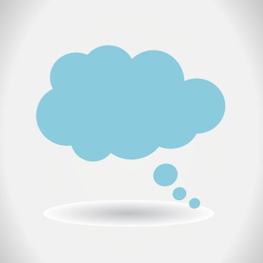 Konuşma balonu vektör çizimi