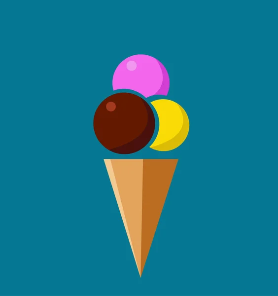 Ilustración Del Vector Helado — Vector de stock