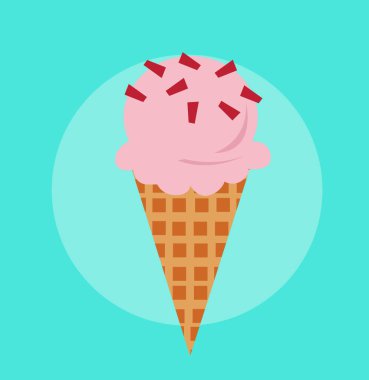 Dondurma vektör illüstrasyonu