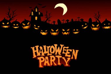 Balkabaklarıyla Cadılar Bayramı Partisi Arkaplanı 