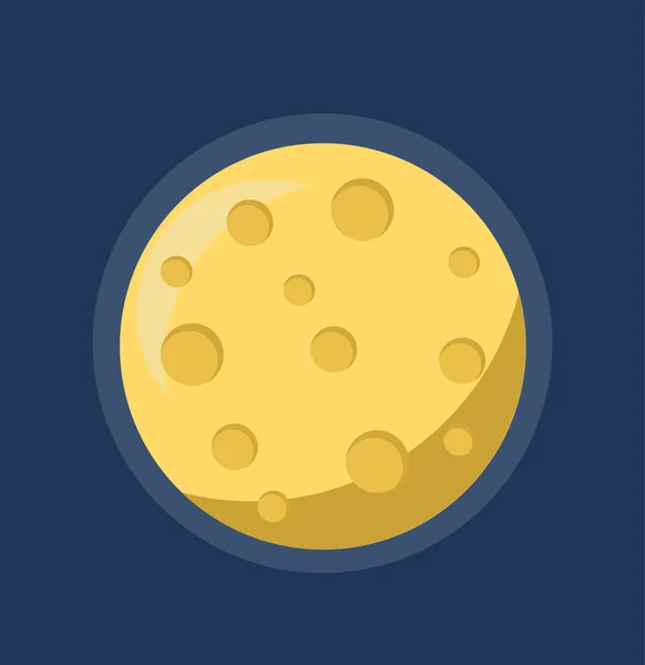 Planeta Espacio Luna — Vector de stock