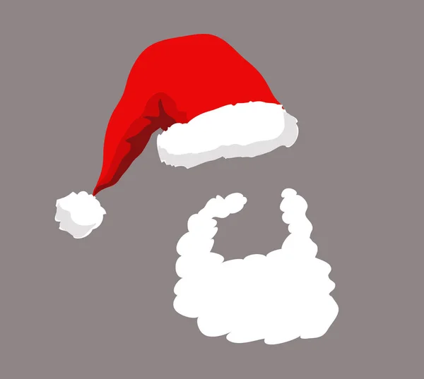 Design Vector Santa Claus Faccia — Vettoriale Stock