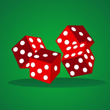 Vektör dices illüstrasyon tasarımı