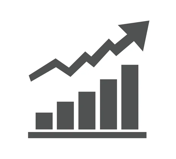 Vektorwachstum Graphiksymbol — Stockvektor