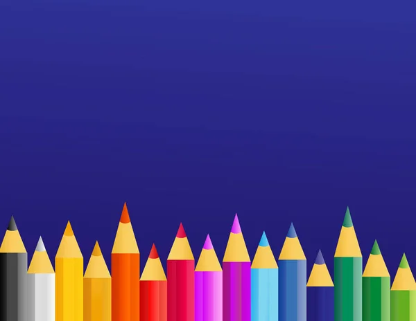 Crayon Peinture Vectoriel Rétro — Image vectorielle