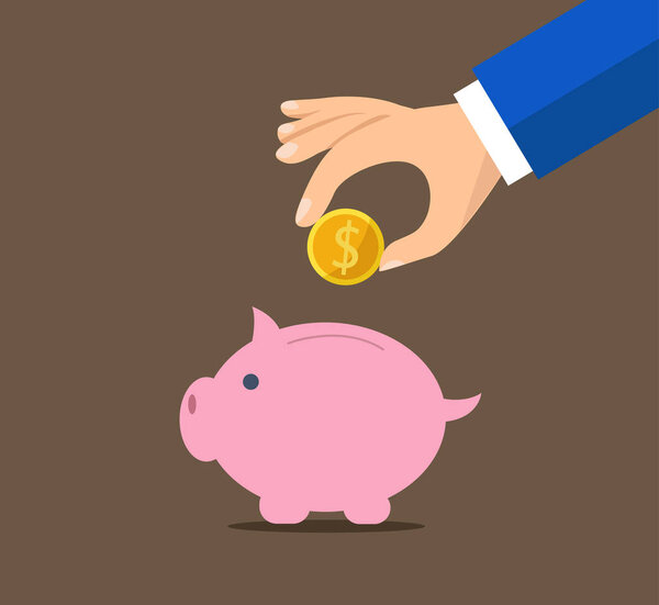 Piggy bank concept for safe investment, finance for protection