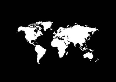 dünya haritası vektör illüstrasyonu
