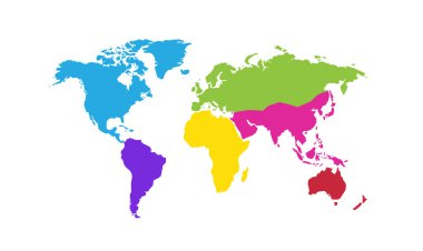 dünya haritası vektör illüstrasyonu