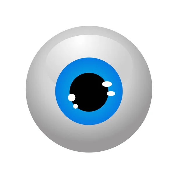 Eyeballs Isolated Vector Illustration — Stock Vector