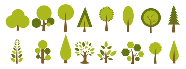 Árbol Icono Vector Ilustración — Vector de stock