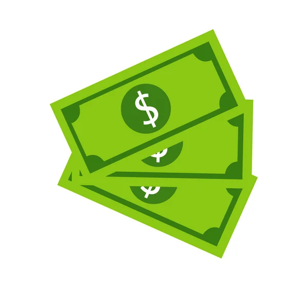 Geld Pictogram Vector Illustratie — Stockvector