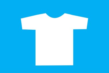Boş tişört şablonu. Önde 