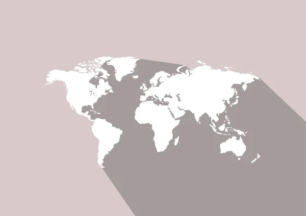 Παγκόσμιο χάρτη διανυσματική απεικόνιση — Διανυσματικό Αρχείο