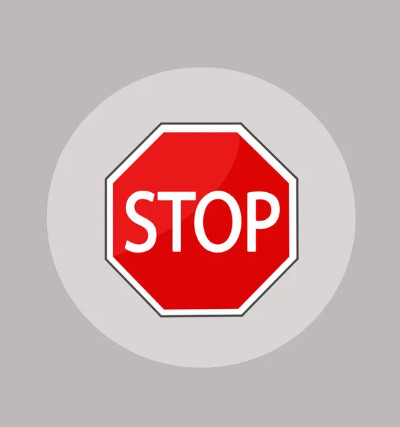 Ilustración vectorial de Stop sign — Vector de stock