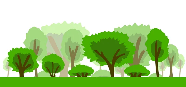 Bomen pictogram vector illustratie — Stockvector