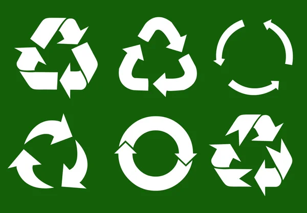 Vector recycle signs — Stock Vector