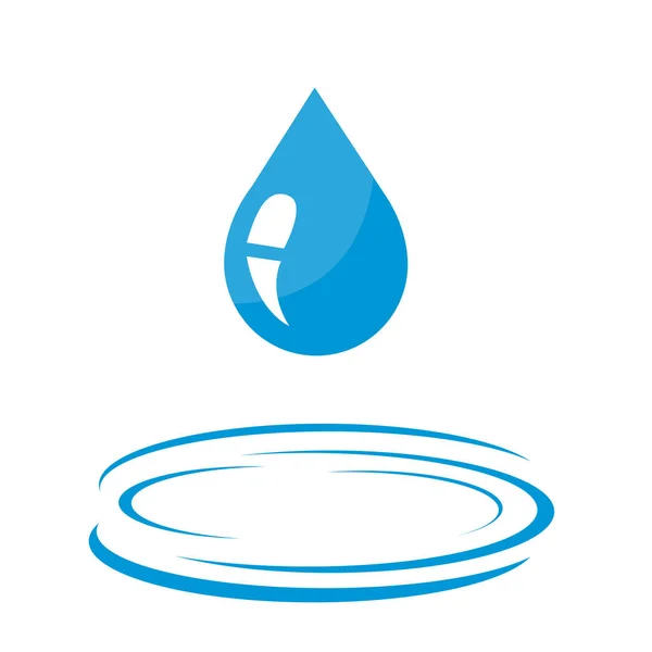 Icono de gota de agua — Vector de stock