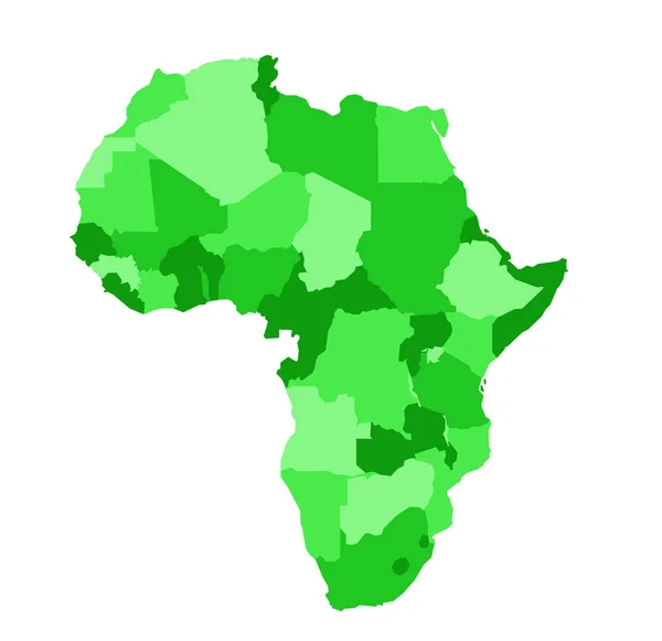 Afrika térkép vektor illusztráció — Stock Vector