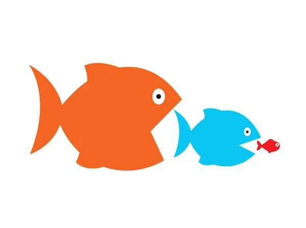 Ícones de peixe ilustração vetorial —  Vetores de Stock