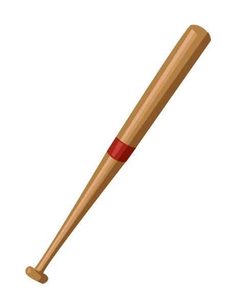 Vector béisbol bat icono — Vector de stock