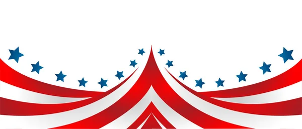 스타일 벡터로 표시된 미국 국기 — 스톡 벡터