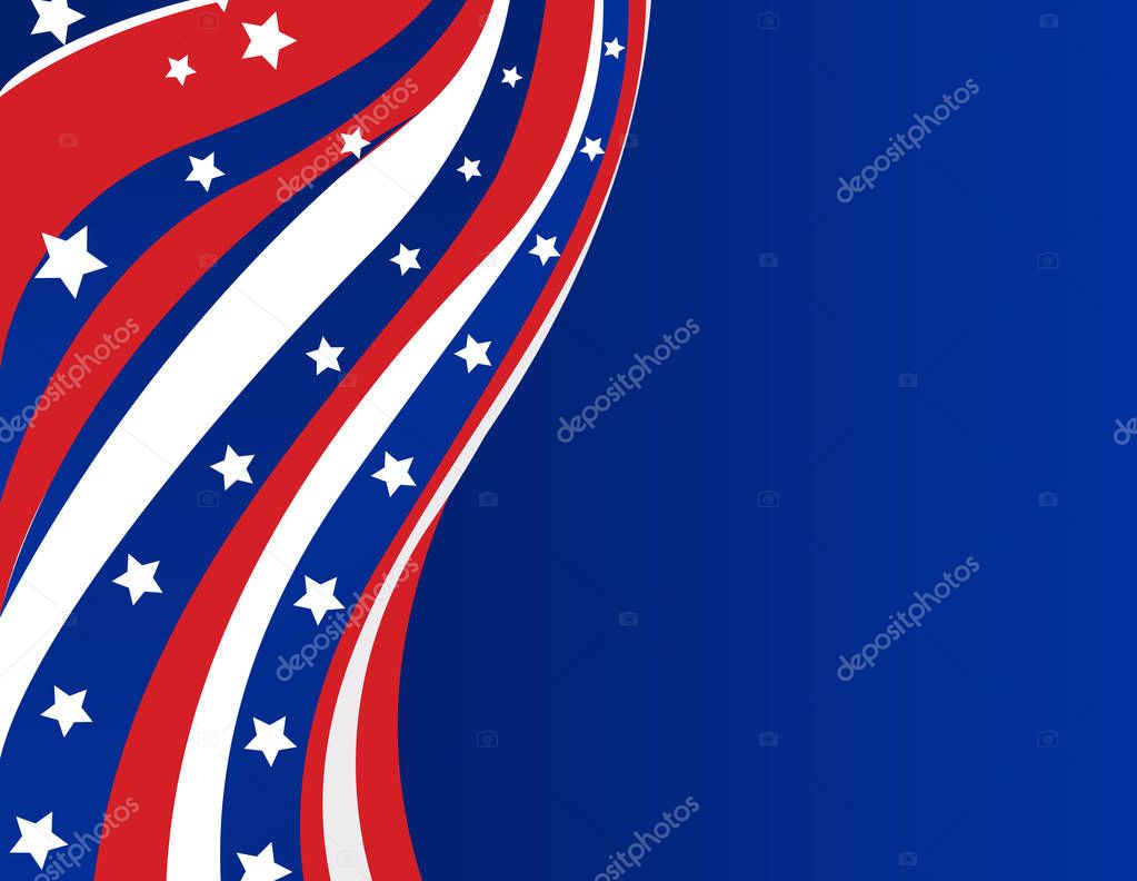 USA flag in style vector