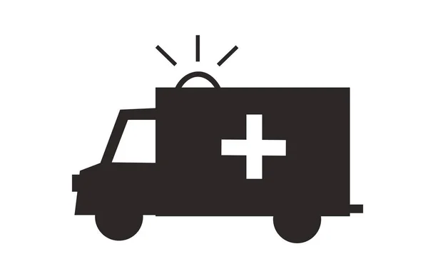 Ambulans simgesi vektör illüstrasyonu — Stok Vektör
