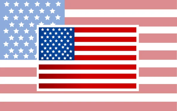 Vector Amerikaanse vlag vector — Stockvector