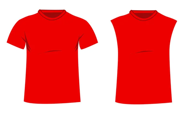 Camiseta vector ilustración en blanco — Vector de stock