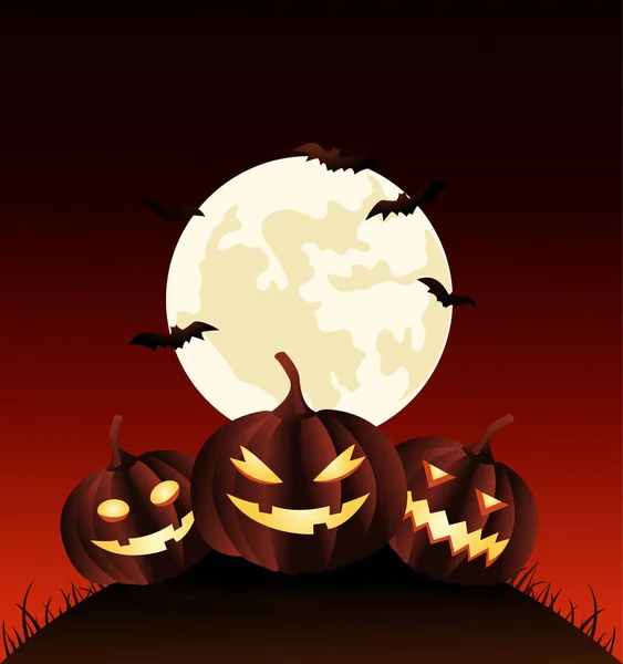 Halloween tło wektor ilustracja — Wektor stockowy
