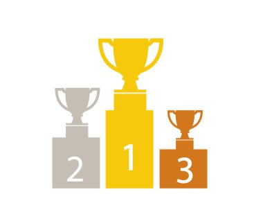 vektör şampiyonları kupa simgesi