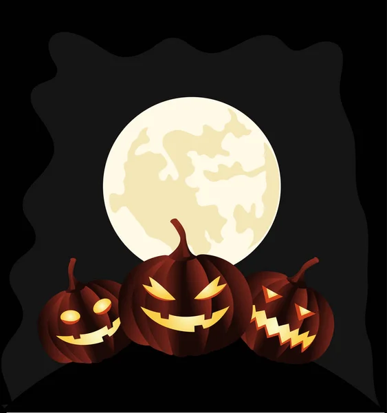 Halloween achtergrond vector illustratie — Stockvector
