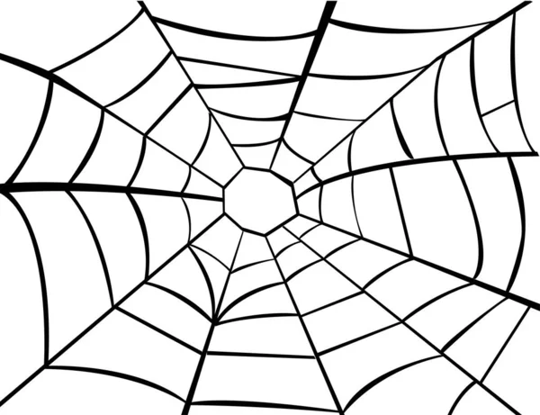 Vector illustration of cobweb — Stock Vector