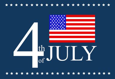 Birleşik Devletler bayrağı izole edilmiş vektör