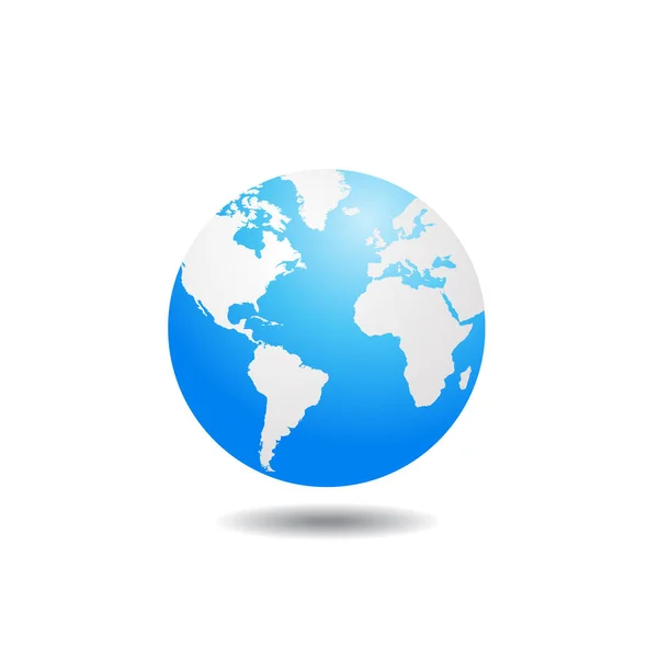 Monde Globe Vectoriel Illustration — Image vectorielle