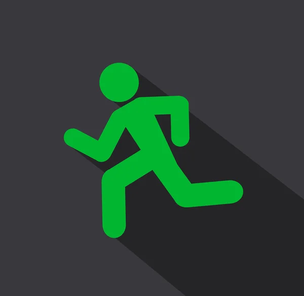 Running Man Icon Background — Stock Vector