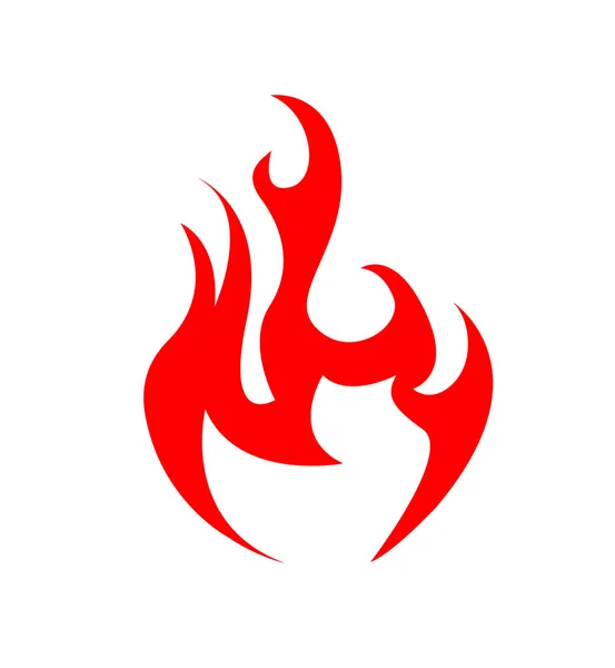Abstract Fire Icon Vector Illustration — Stock Vector