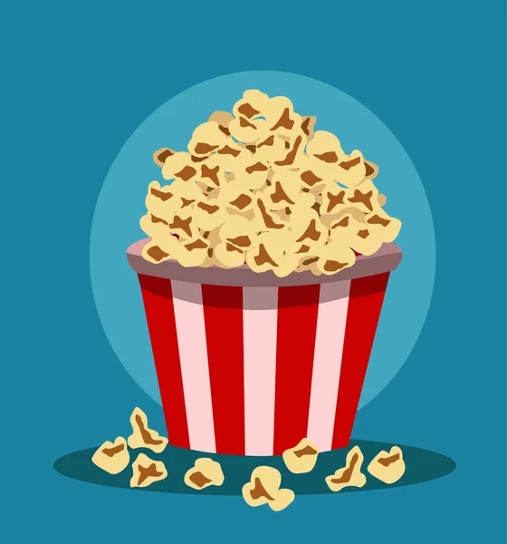 Popcorn Pack Design Vektor Illustration – Stock-vektor