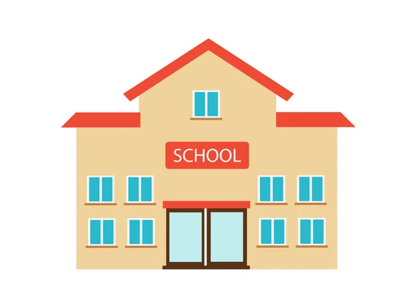 Lise binası vektör illüstrasyonu