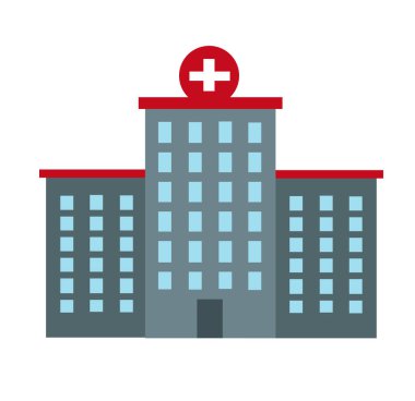 Hastane vektör çizimi tasarımı