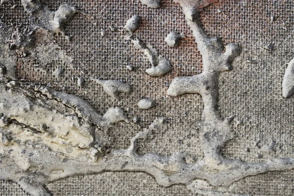 Грубый тканый холст из льна с сушеными частицами песка, органи — стоковое фото