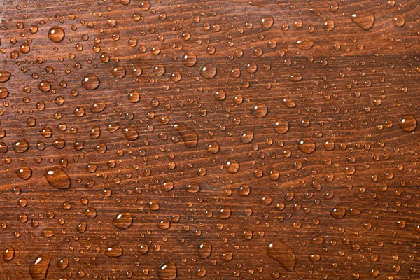 Hermoso Fondo Madera Con Gotas Agua Vista Superior —  Fotos de Stock