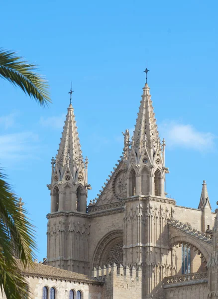 Catedral Palma Mallorca Baleares Spanyolország — Stock Fotó