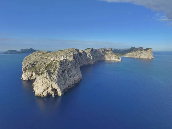 Panoramica Faro Formentor Mallorca 西班牙 — 图库照片