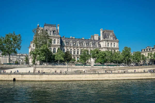 巴黎的酒店 市政厅 这座建筑是巴黎管理城市的住房 — 图库照片