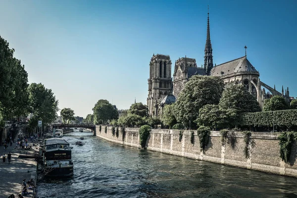 2018年5月6日 圣母玛利亚巴黎大教堂 最受欢迎的城市地标 — 图库照片