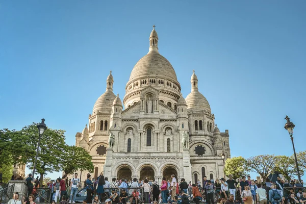 Παρίσι Γαλλία Μαΐου 2018 Βασιλική Sacre Coeur Στην Μονμάρτη Παρίσι — Φωτογραφία Αρχείου