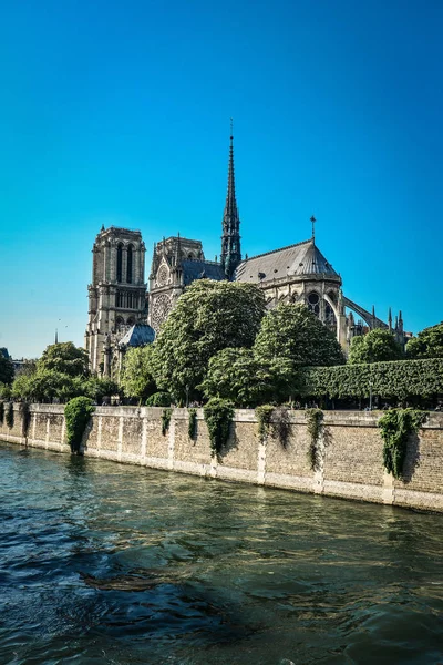 Catedral Notre Dame París Francia Monumento Más Popular Ciudad —  Fotos de Stock