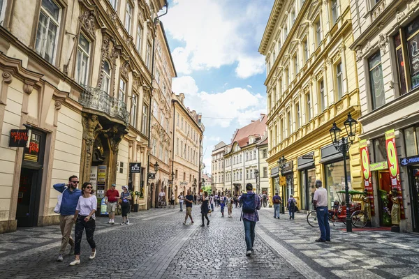 Прага Чехия Мая 2018 Года Вид Улицу Старом Центре Праги — стоковое фото