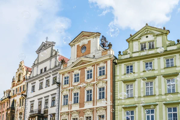 Praga República Checa Maio 2018 Praça Cidade Velha Com Casas — Fotografia de Stock